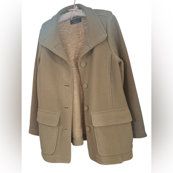 Gorgeous Vintage Taupe Bellandi for LLBean Wool Coat - Picture 4 of 14